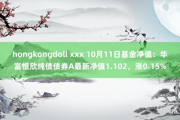 hongkongdoll xxx 10月11日基金净值：华富恒欣纯债债券A最新净值1.102，涨0.15%